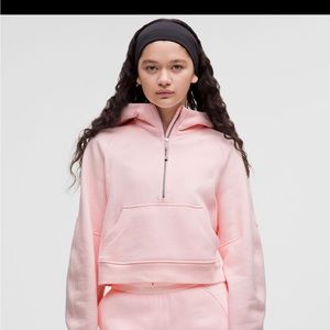 Strawberry milkshake lululemon scuba half zip